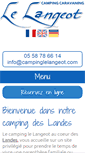 Mobile Screenshot of campinglelangeot.com